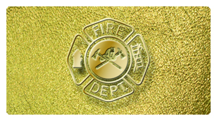 DSC700 418 SH GD Fire Department Shimmer Gold Background